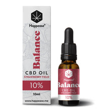 Carica l'immagine nel visualizzatore di Gallery, CBD SPETTRO COMPLETO 10%-20%-30%-40% – BALANCE: Strawberry Field – Olio MCT (10 ml)-Happease-Veganja Shop