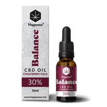 Carica l'immagine nel visualizzatore di Gallery, CBD SPETTRO COMPLETO 10%-20%-30%-40% – BALANCE: Strawberry Field – Olio MCT (10 ml)-Happease-Veganja Shop