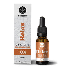 Carica l'immagine nel visualizzatore di Gallery, CBD SPETTRO COMPLETO 10%-20%-30%-40% – RELAX: Tropical Sunrise – Olio MCT (10 ml)-Happease-Veganja Shop