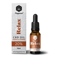 Carica l'immagine nel visualizzatore di Gallery, CBD SPETTRO COMPLETO 10%-20%-30%-40% – RELAX: Tropical Sunrise – Olio MCT (10 ml)-Happease-Veganja Shop