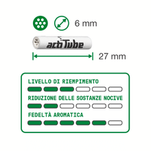 Carica l'immagine nel visualizzatore di Gallery, FILTRO EXTRA SLIM – Full Flavour – Carboni Attivi (Ø6 mm)-ActiTube-Veganja Shop