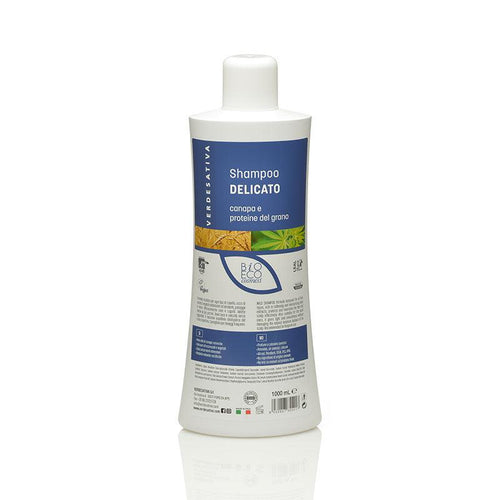 CANAPA E PROTEINE DEL GRANO – Shampoo Delicato – [Diversi Formati]-Verdesativa-Veganja Shop
