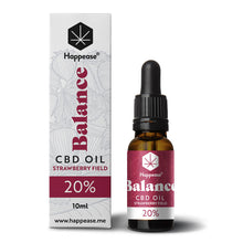 Carica l&#39;immagine nel visualizzatore di Gallery, CBD SPETTRO COMPLETO 10%-20%-30%-40% – BALANCE: Strawberry Field – Olio MCT (10 ml)-Happease-Veganja Shop
