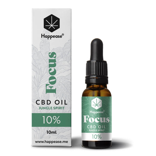 CBD SPETTRO COMPLETO 10%-20%-30%-40% – FOCUS: Jungle Spirit – Olio MCT (10 ml)-Happease-Veganja Shop