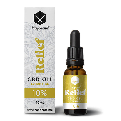 CBD SPETTRO COMPLETO 10%-20%-30%-40% – RELIEF: Lemon Tree – Olio MCT (10 ml)-Happease-Veganja Shop