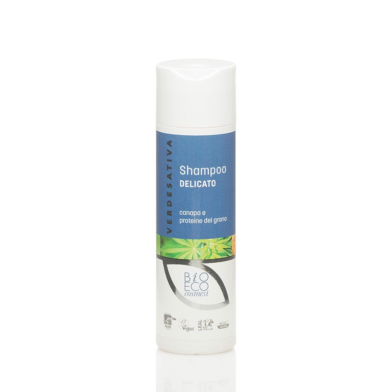 CANAPA E PROTEINE DEL GRANO – Shampoo Delicato – [Diversi Formati]-Verdesativa-Veganja Shop