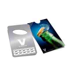 GRINDER CARD APRIBOTTIGLIE – Acciaio Inossidabile – (9x5 cm) –-V-Syndicate-Veganja Shop